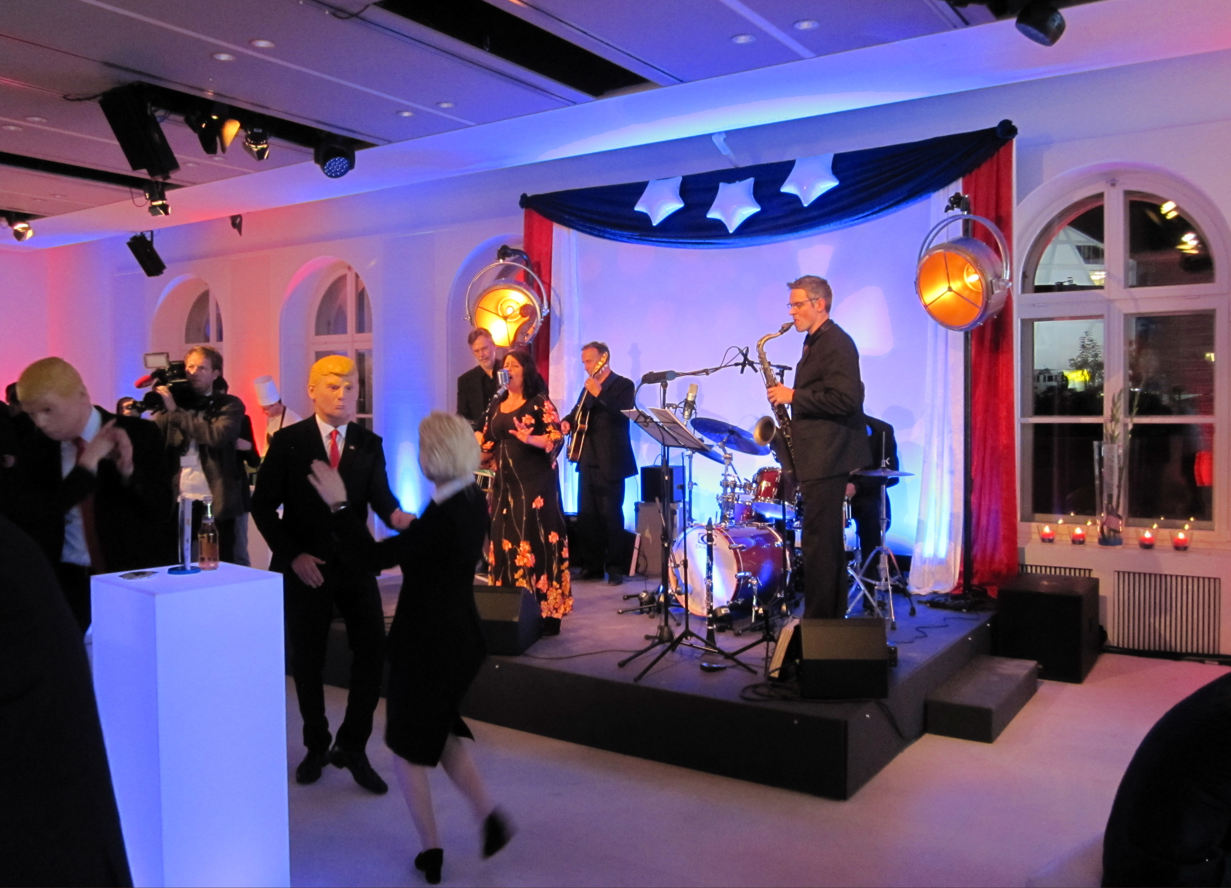 SNATCH Jazztrio zur US Wahlparty der Bertelsmann Stiftung
